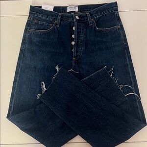 NWT AGOLDE 27 Jamie High Rise Classic Desolate Jeans
